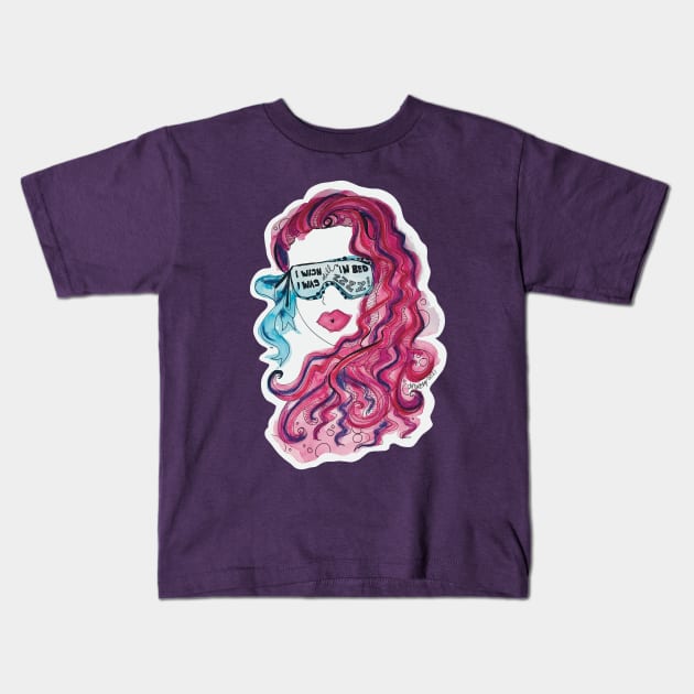 I Wish I Was Still in Bed Kids T-Shirt by Works of Autumn